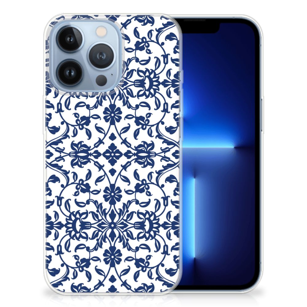 Apple iPhone 13 Pro TPU Case Flower Blue B2C Telecom