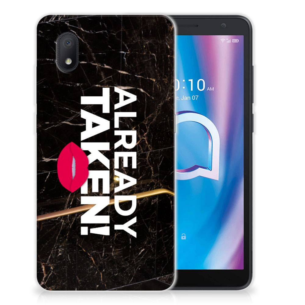 Alcatel 1B (2020) Siliconen hoesje met naam Already Taken Black