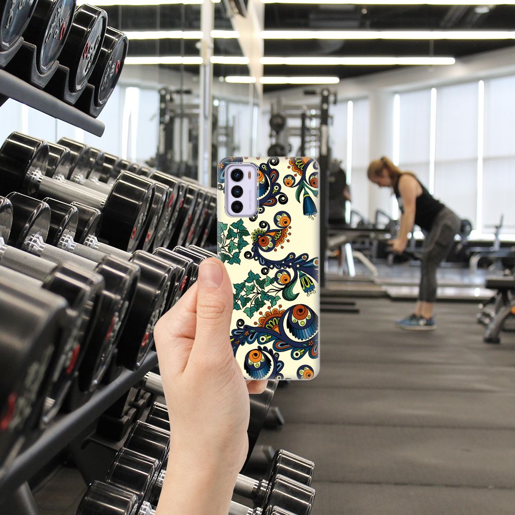 Siliconen Hoesje Motorola Moto G42 Barok Flower B2C Telecom