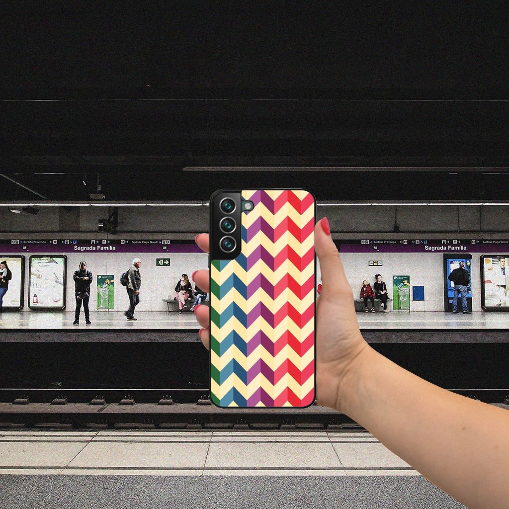 Samsung Galaxy S22 Plus Back Case Zigzag Multi Color B2C Telecom