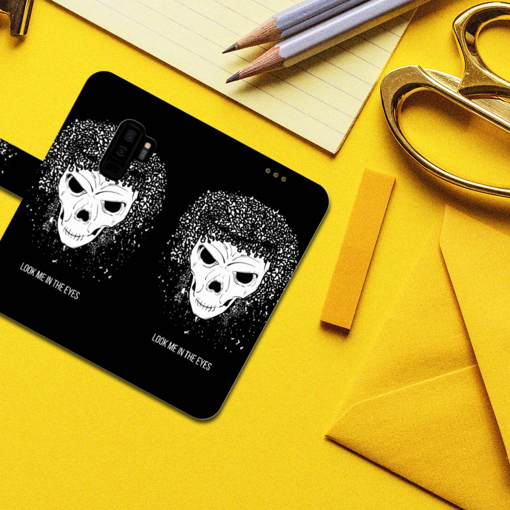 Telefoonhoesje met Naam Samsung Galaxy S9 Plus Skull Hair