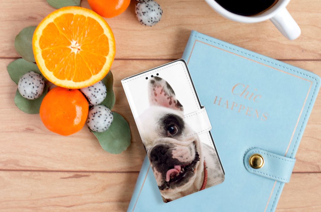 Sony Xperia XA1 Telefoonhoesje met Pasjes Franse Bulldog