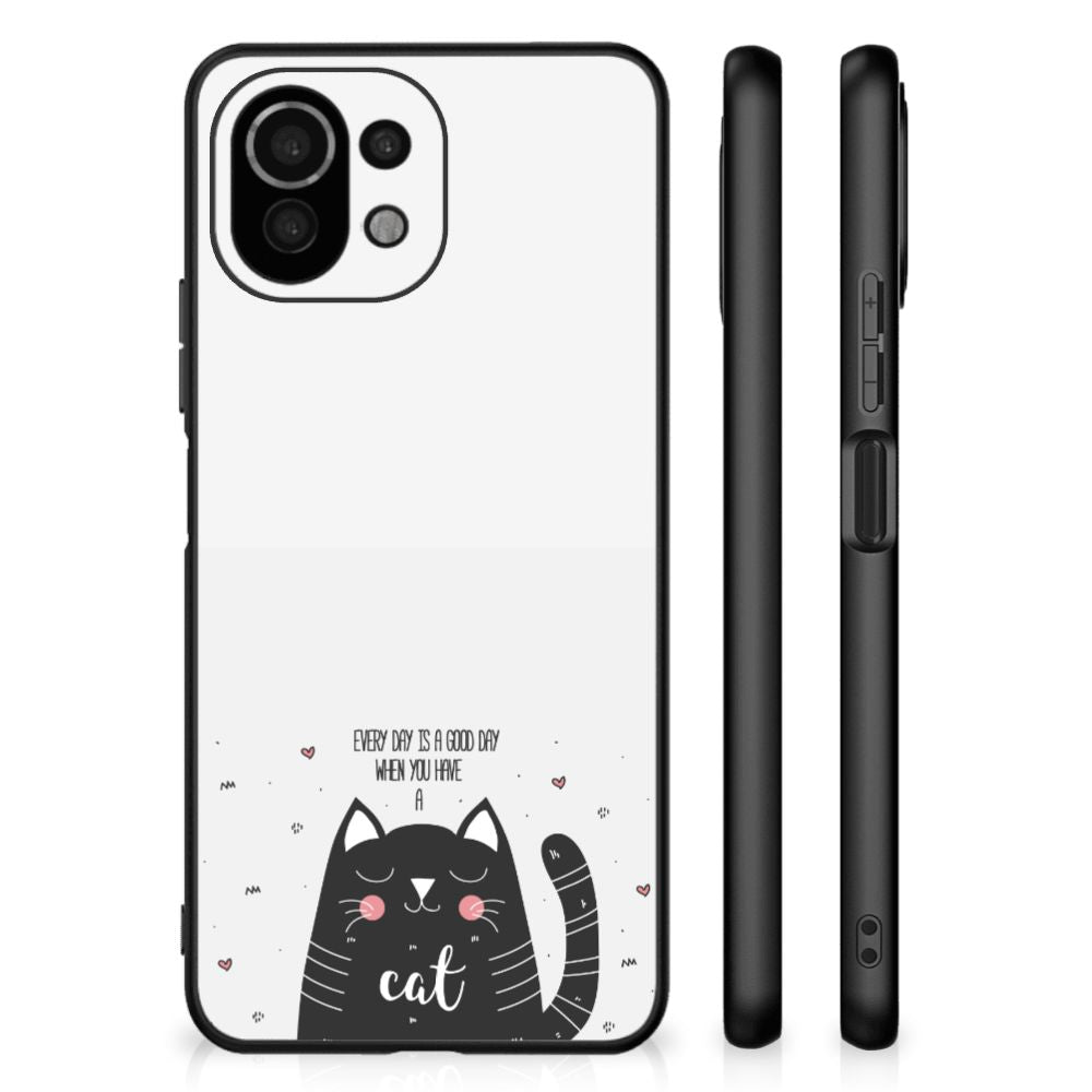 Xiaomi 11 Lite 5G NE | Mi 11 Lite Hoesje Cat Good Day