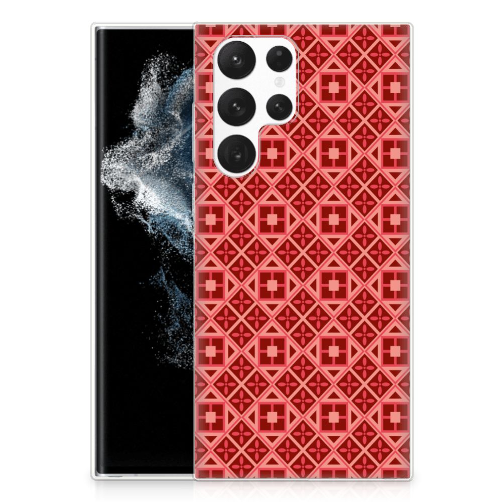 Samsung Galaxy S22 Ultra TPU bumper Batik Rood B2C Telecom