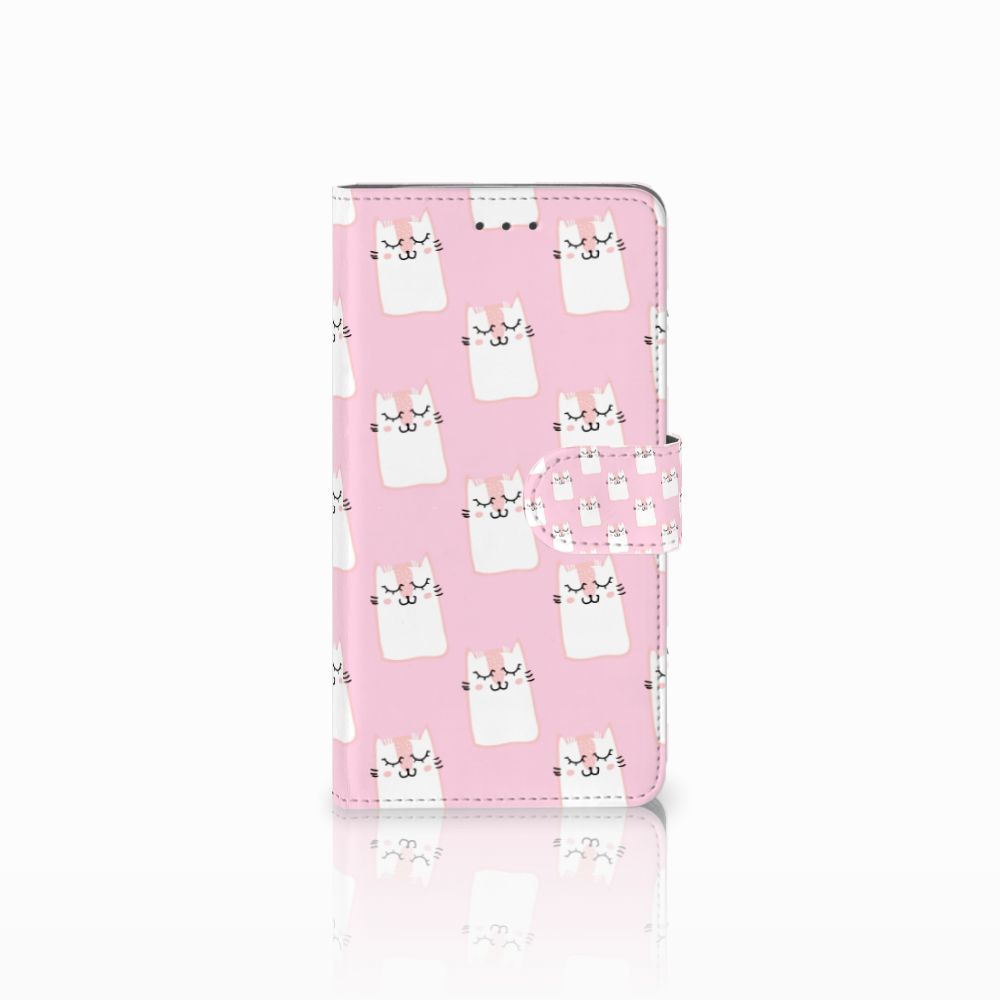 Samsung Galaxy J7 2016 Telefoonhoesje met Pasjes Sleeping Cats