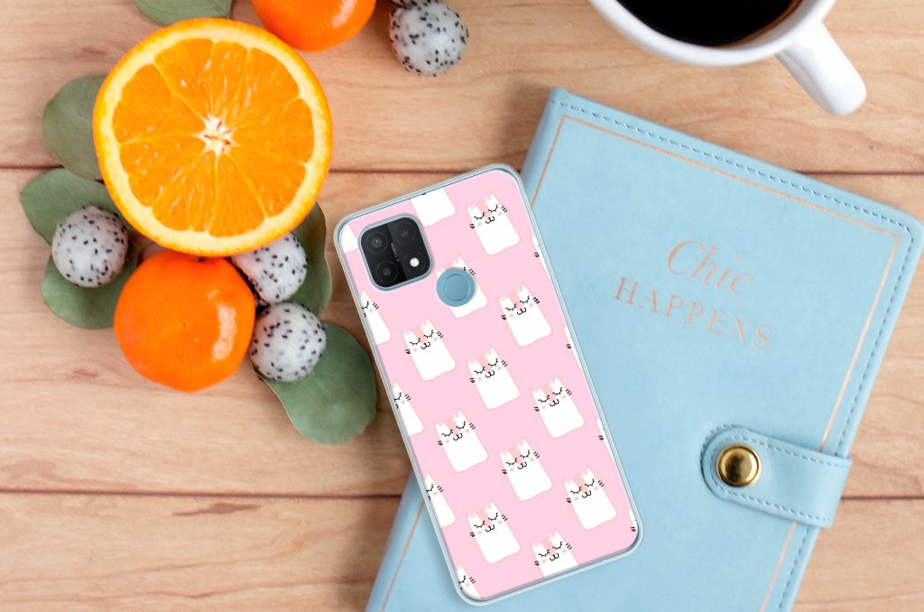 OPPO A15 TPU Hoesje Sleeping Cats B2C Telecom