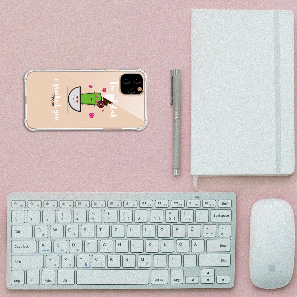 Apple iPhone 11 Pro Max Stevig Bumper Hoesje Cactus Glad