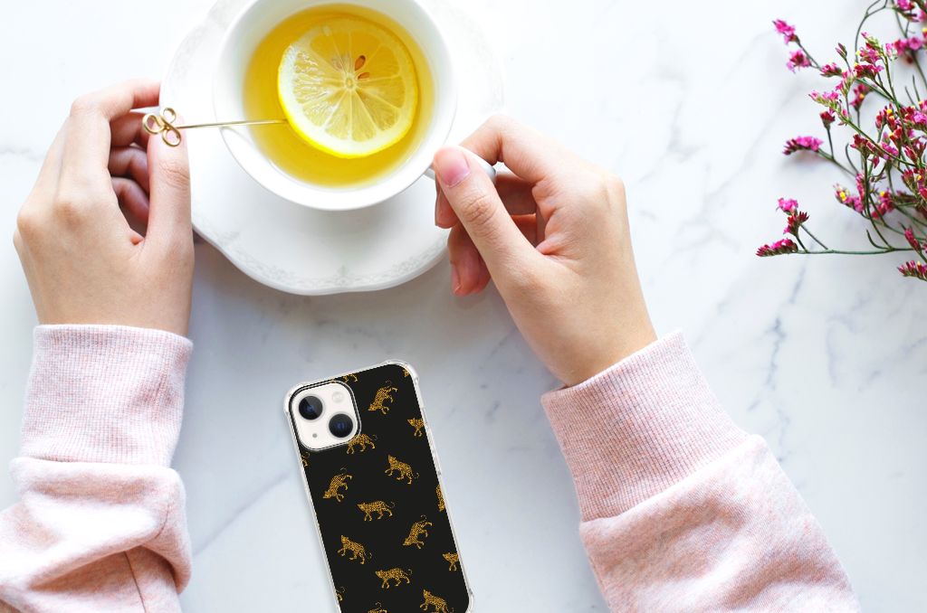 Case Anti-shock voor iPhone 13 mini Leopards - B2C Telecom