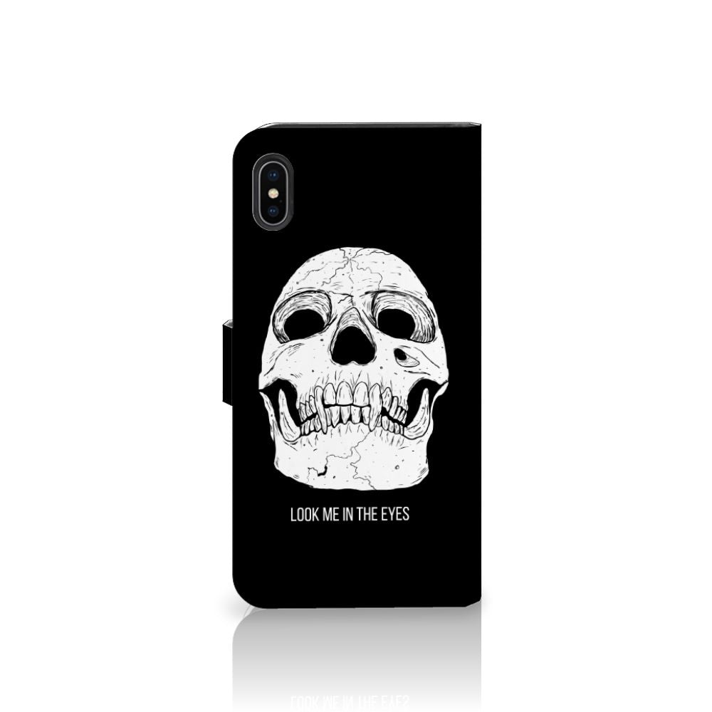Telefoonhoesje met Naam Apple iPhone Xs Max Skull Eyes