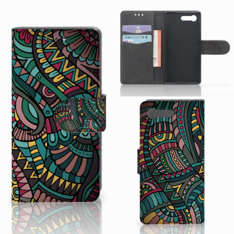 Sony Xperia X Compact Telefoon Hoesje Aztec