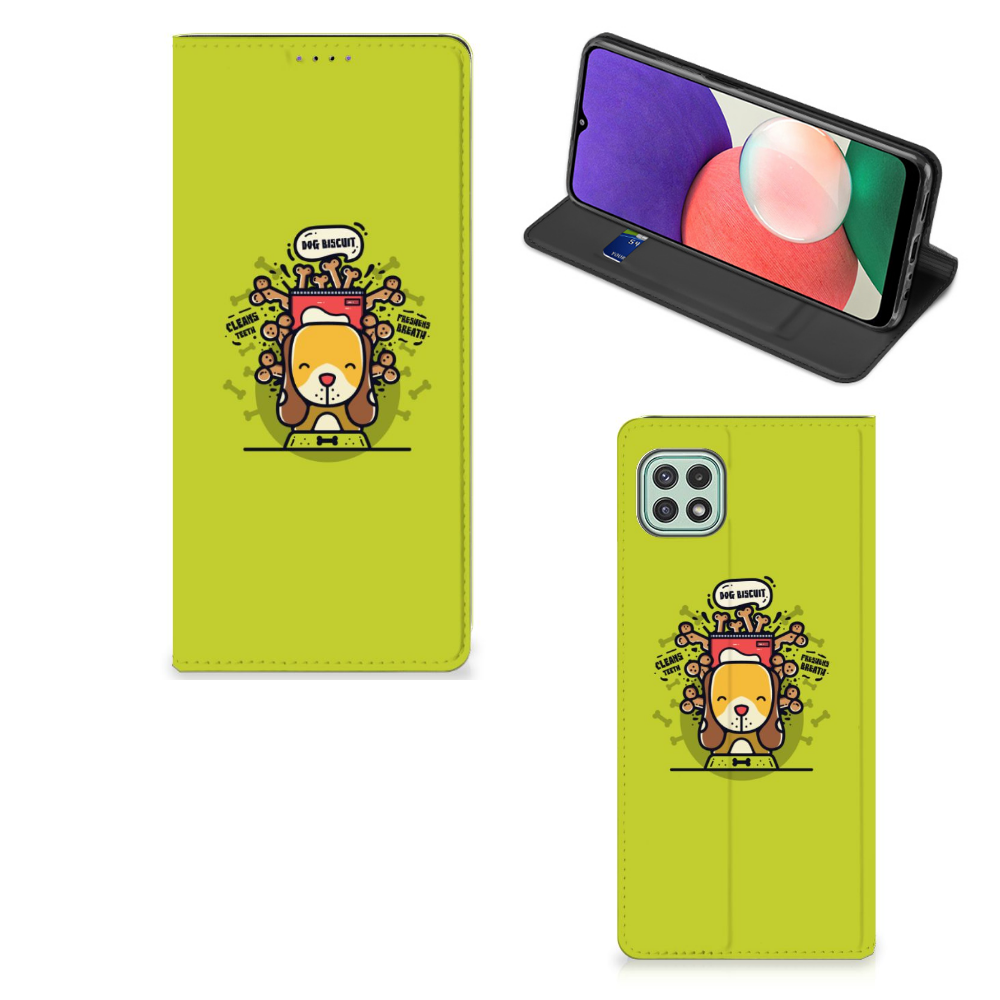 Samsung Galaxy A22 5G Magnet Case Doggy Biscuit - B2C Telecom