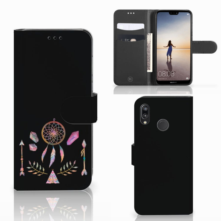 Huawei P20 Lite Leuk Hoesje Boho Dreamcatcher