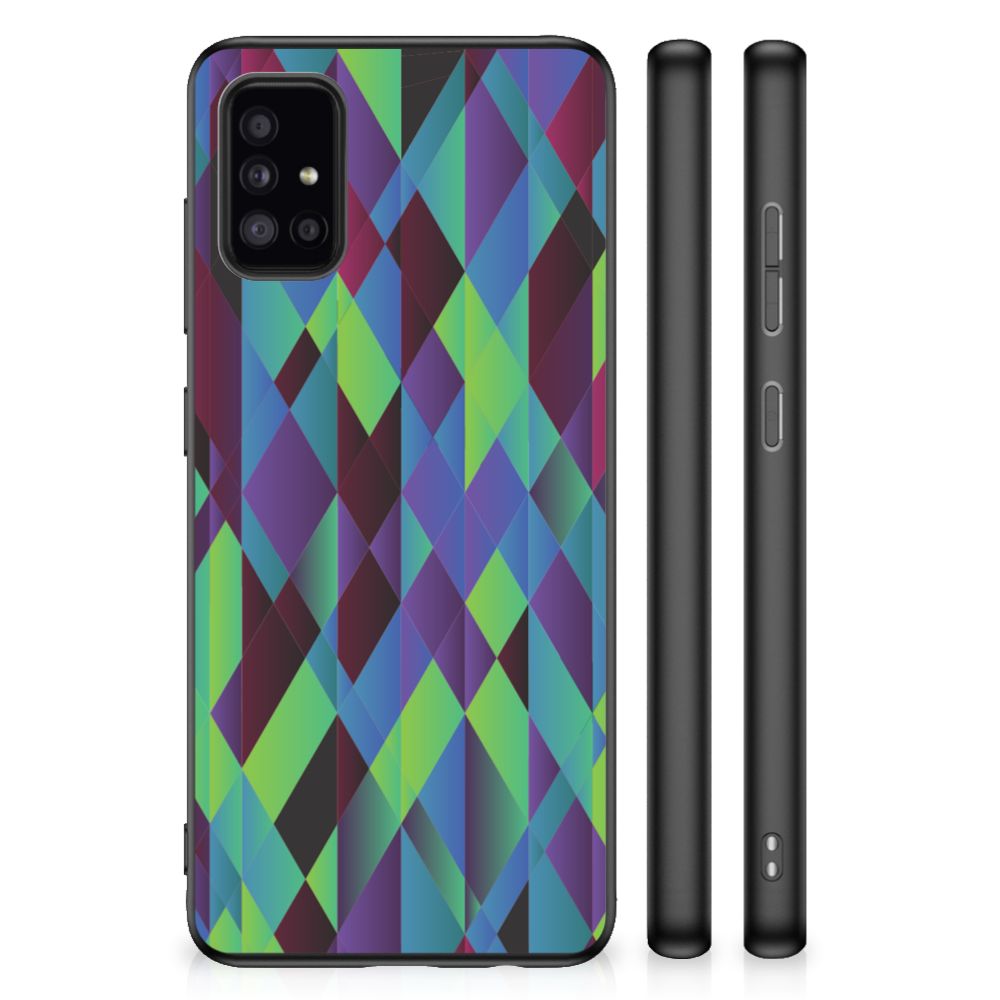 Samsung Galaxy A51 Grip Case Abstract Green Blue