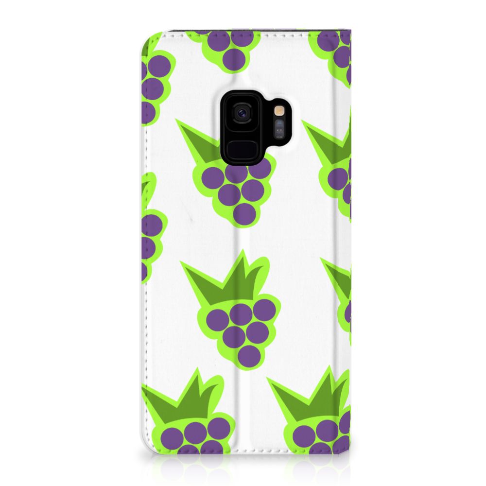 Samsung Galaxy S9 Flip Style Cover Druiven