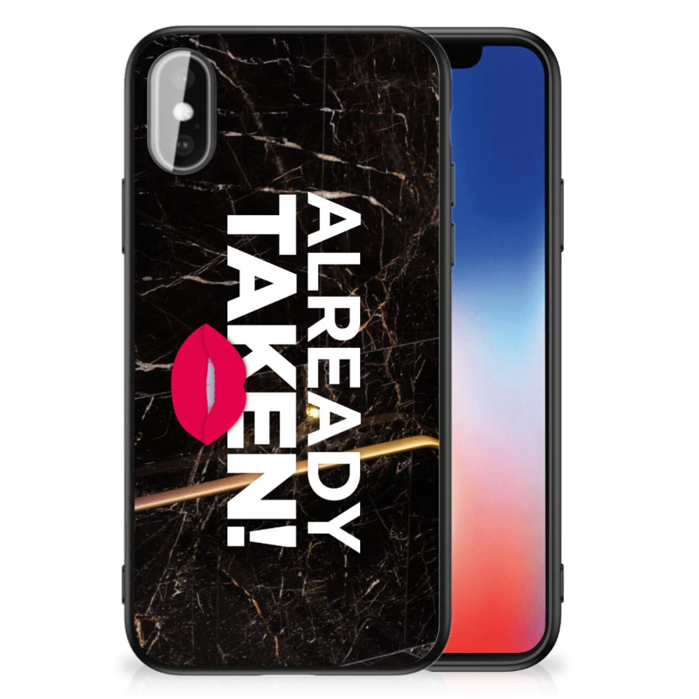 iPhone X | Xs Telefoon Hoesje met tekst Already Taken Black