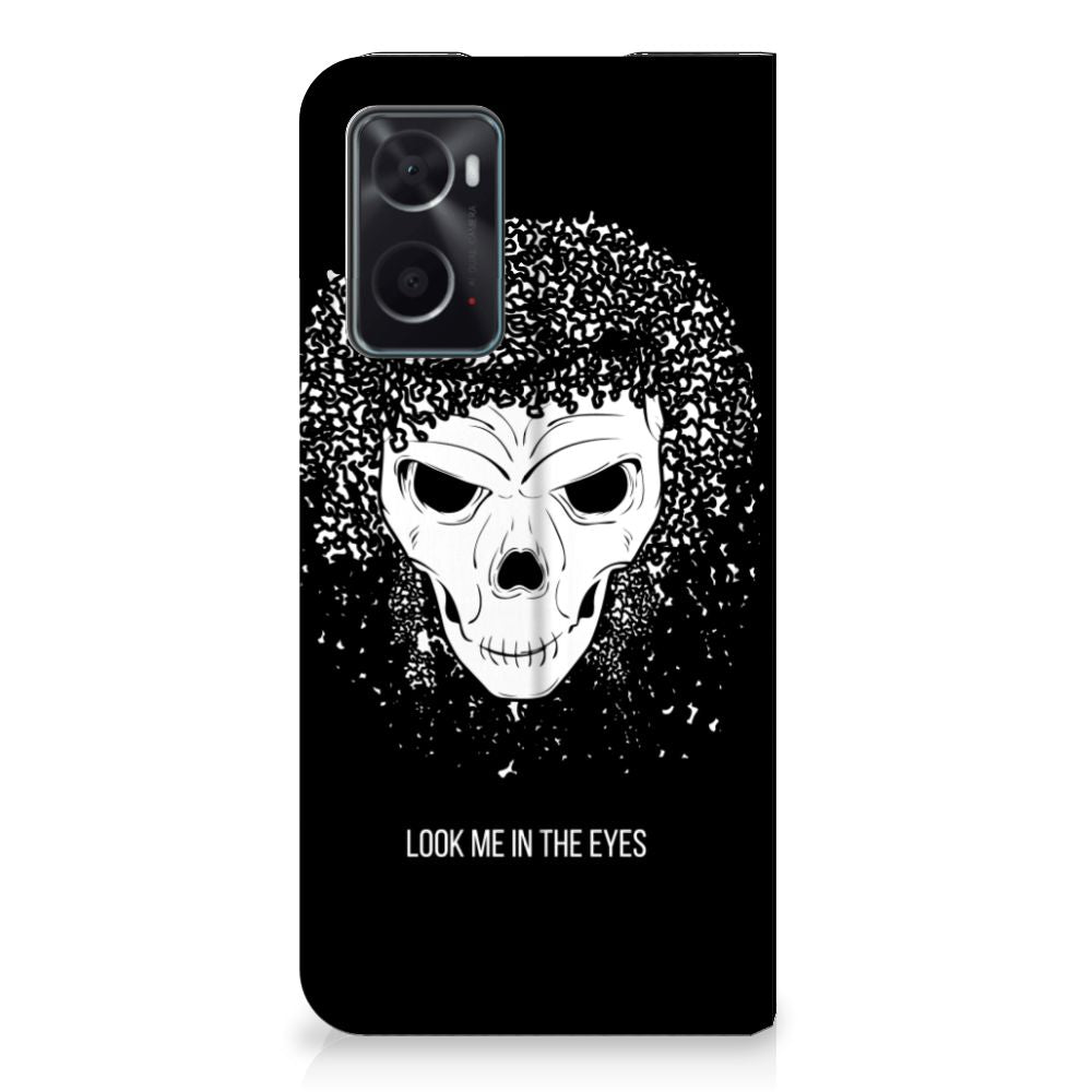 Mobiel BookCase OPPO A96 | A76 Skull Hair - B2C Telecom