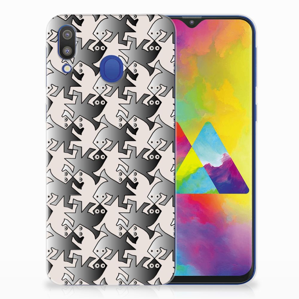 Samsung Galaxy M20 (Power) TPU Hoesje Salamander Grey