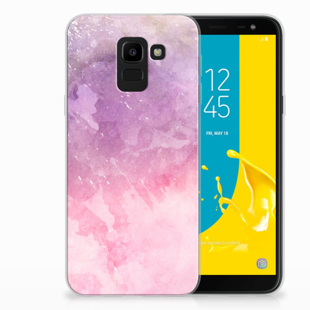 Hoesje maken Samsung Galaxy J6 2018 Pink Purple Paint