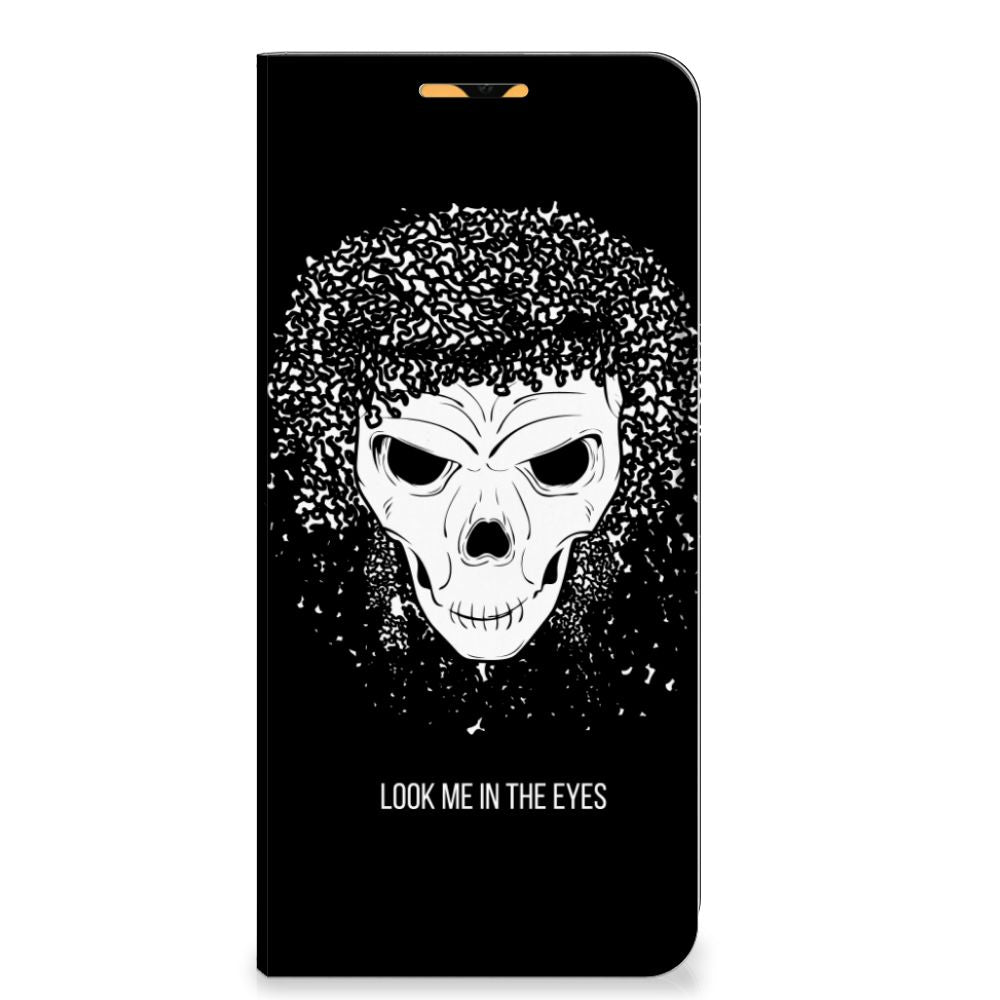 Mobiel BookCase OPPO A15 Skull Hair - B2C Telecom
