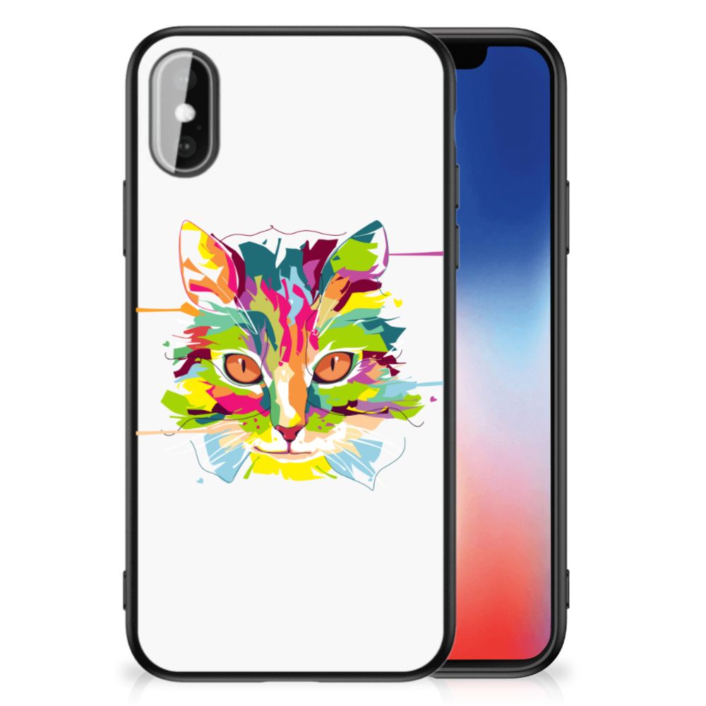 iPhone X | Xs Hoesje Cat Color