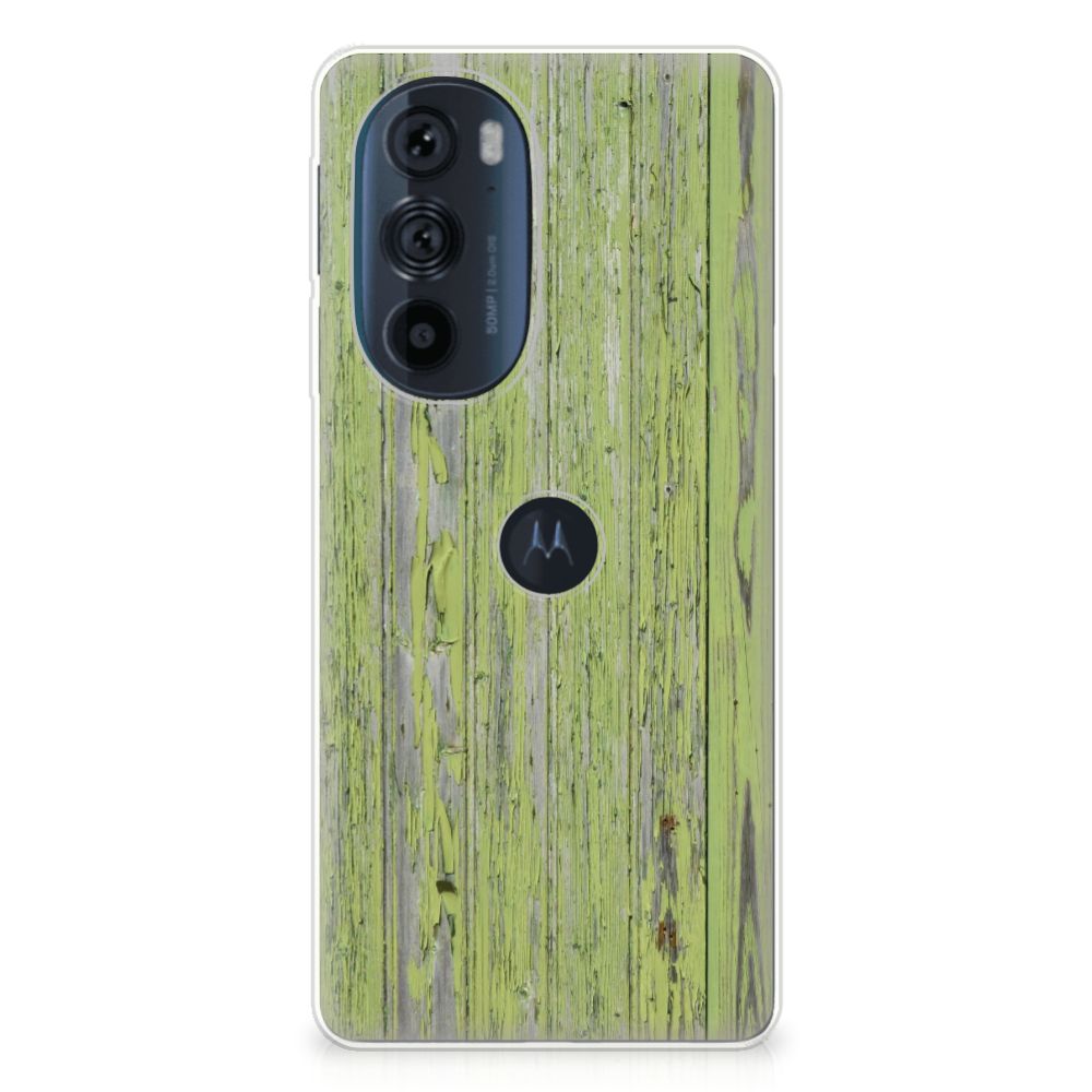 Motorola Edge 30 Pro Bumper Hoesje Green Wood