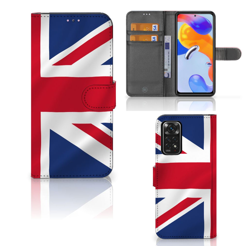 Xiaomi Redmi Note 11 Pro 5G/4G Bookstyle Case Groot-Brittannië
