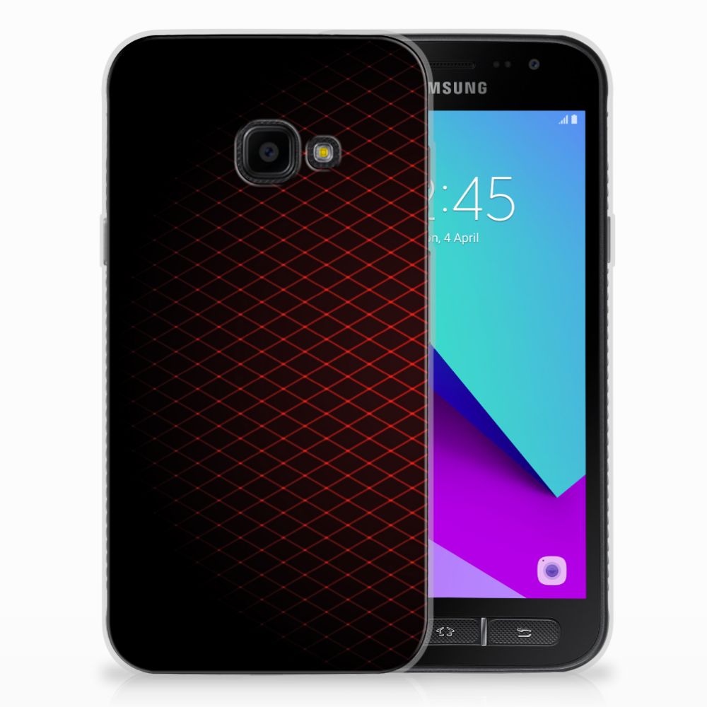 Samsung Galaxy Xcover 4 | Xcover 4s TPU bumper Geruit Rood