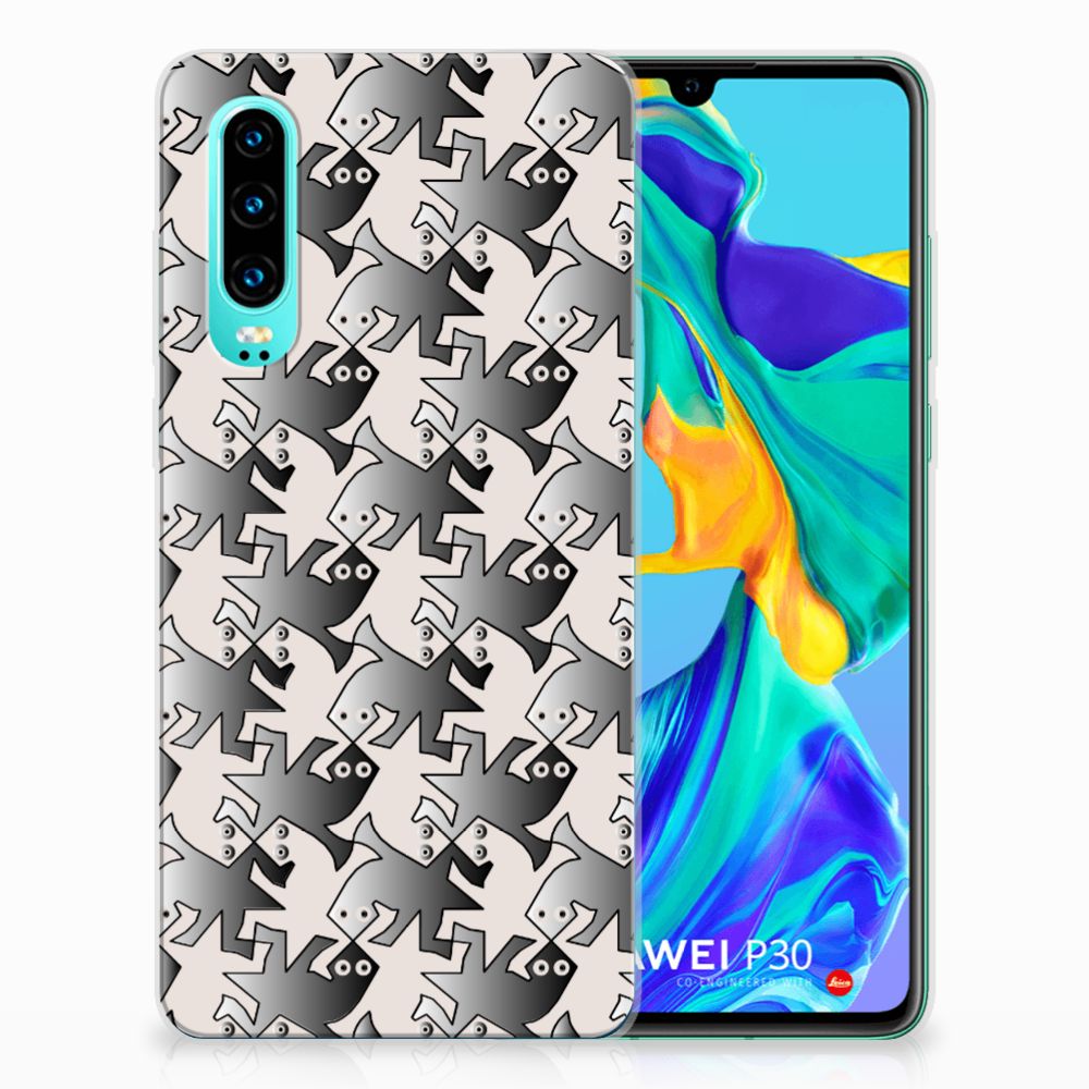 Huawei P30 TPU Hoesje Salamander Grey