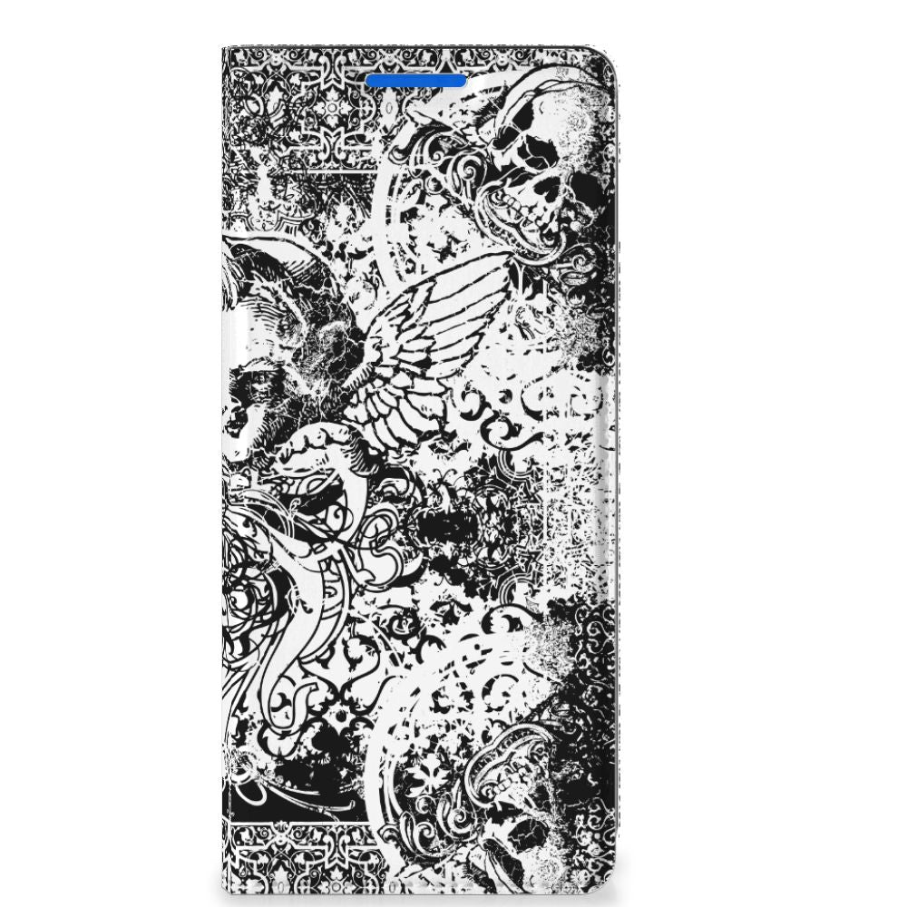 Mobiel BookCase OPPO Reno 6 Pro Plus 5G Skulls Angel - B2C Telecom
