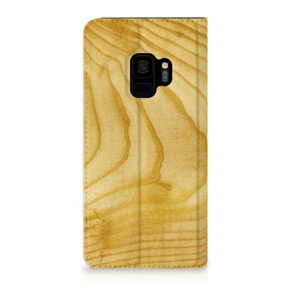 Samsung Galaxy S9 Book Wallet Case Licht Hout