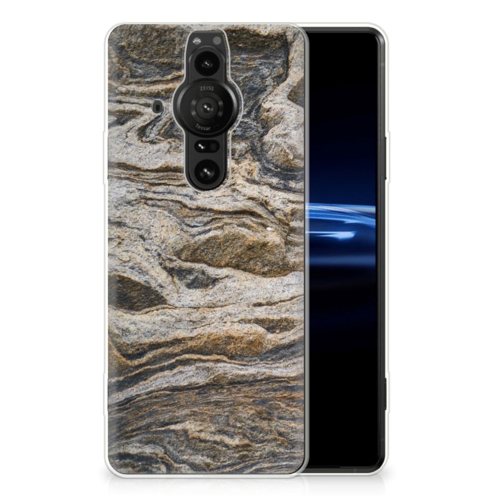 Sony Xperia Pro-I TPU Siliconen Hoesje Steen B2C Telecom