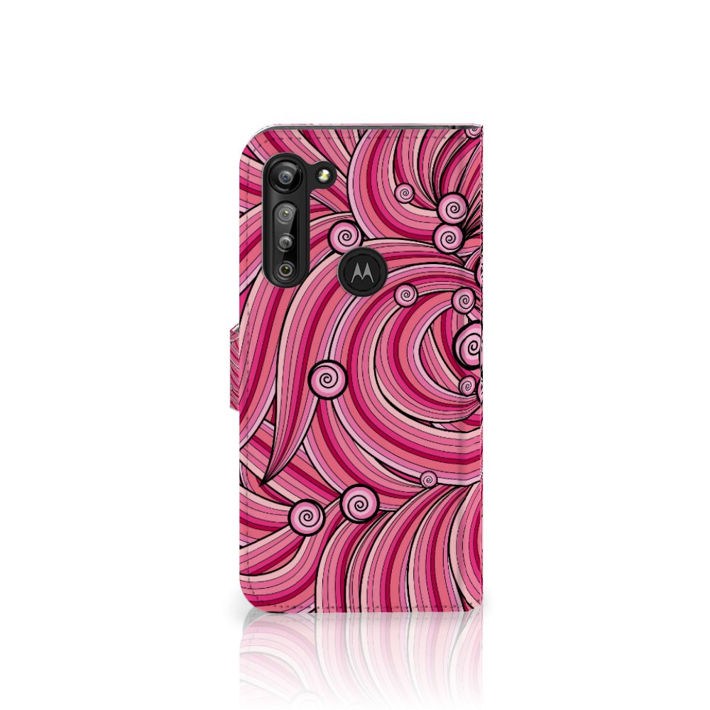 Motorola G8 Power Hoesje Swirl Pink