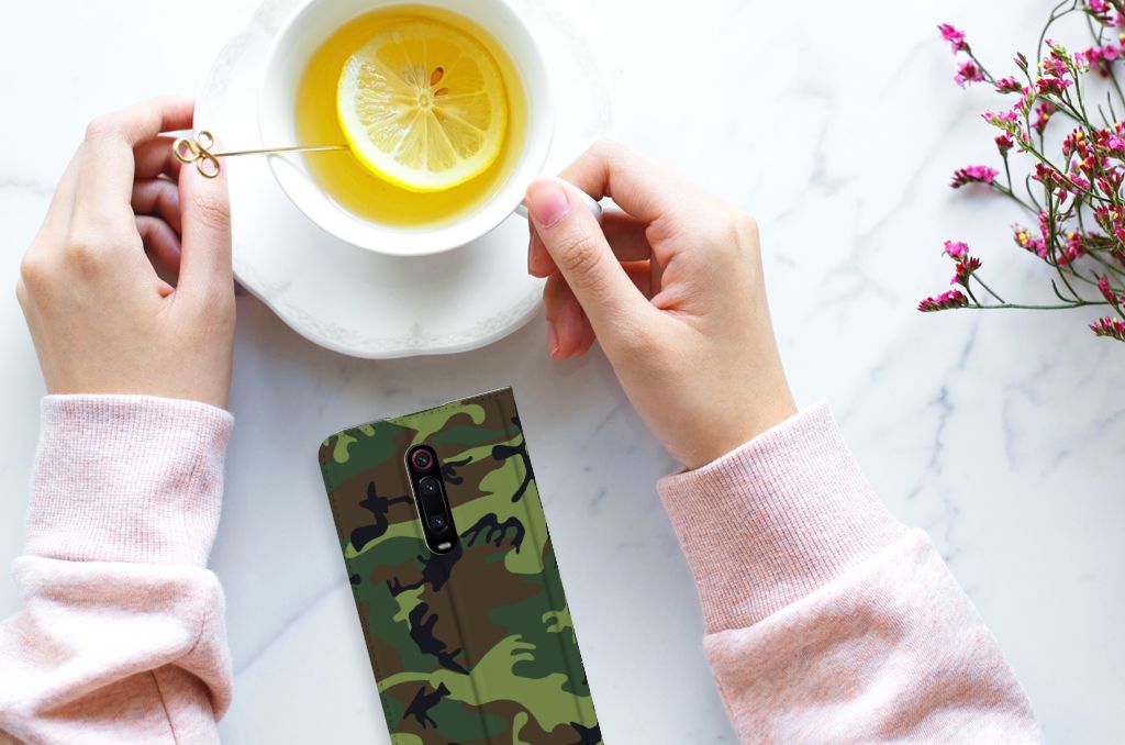 Xiaomi Redmi K20 Pro Hoesje met Magneet Army Dark - B2C Telecom