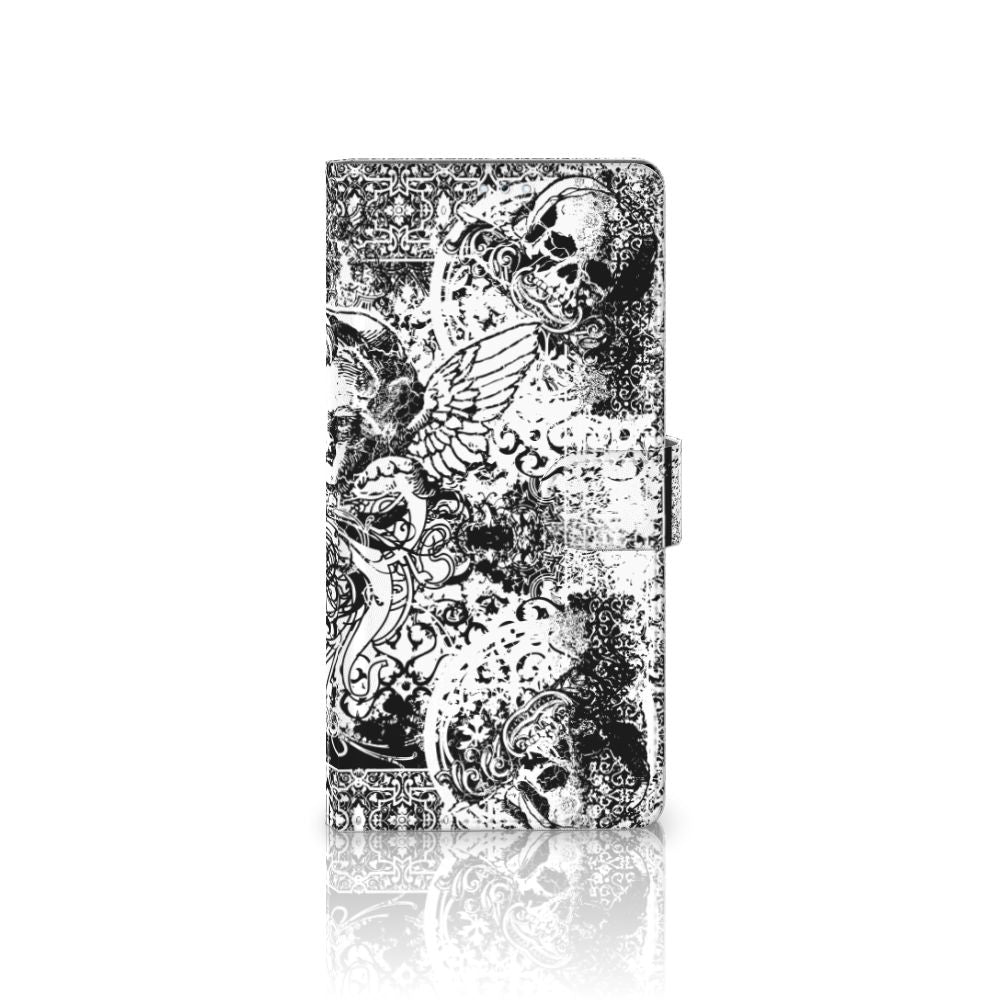 Telefoonhoesje met Naam Samsung Galaxy S22 Ultra Skulls Angel