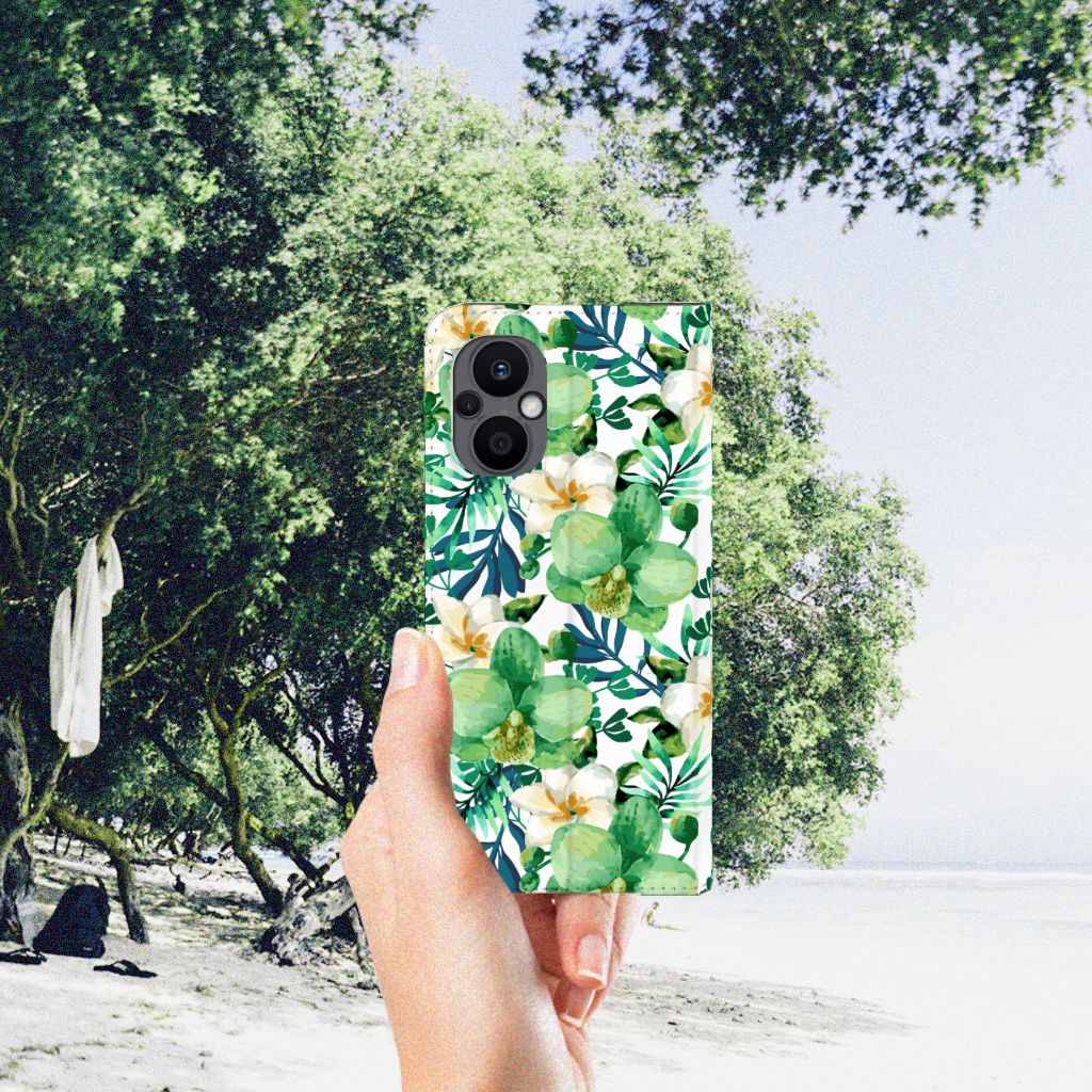 OPPO Reno8 Lite Smart Cover Orchidee Groen - B2C Telecom