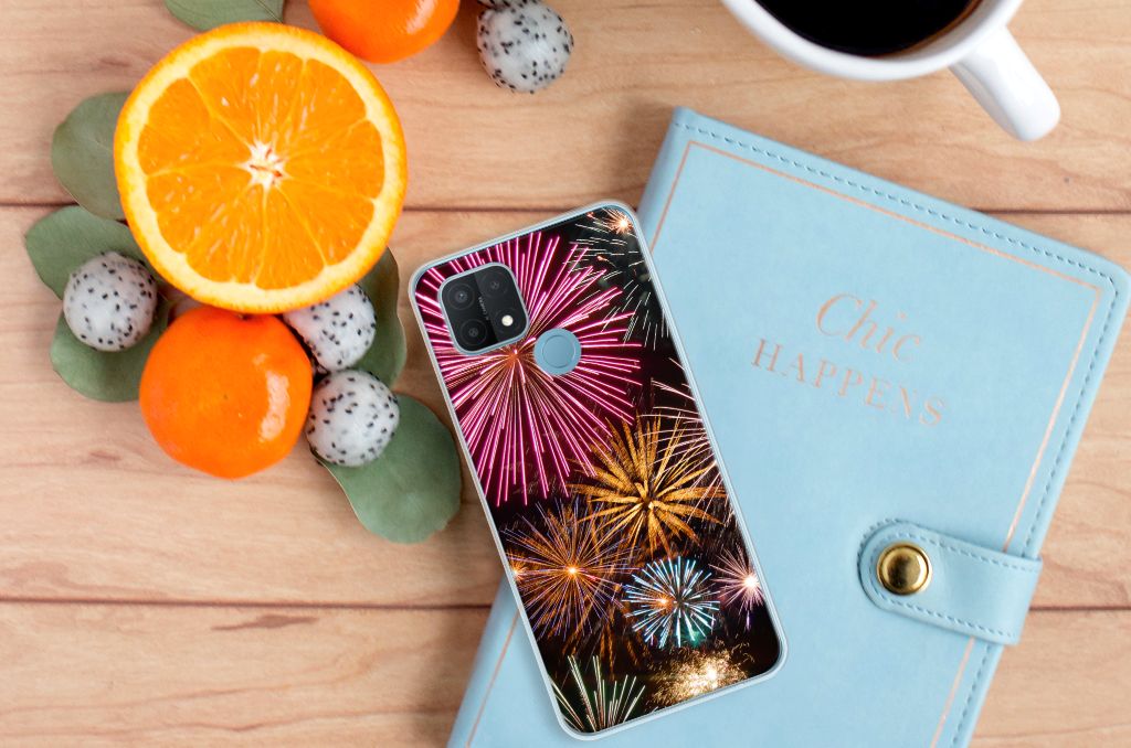 OPPO A15 Silicone Back Cover Vuurwerk B2C Telecom