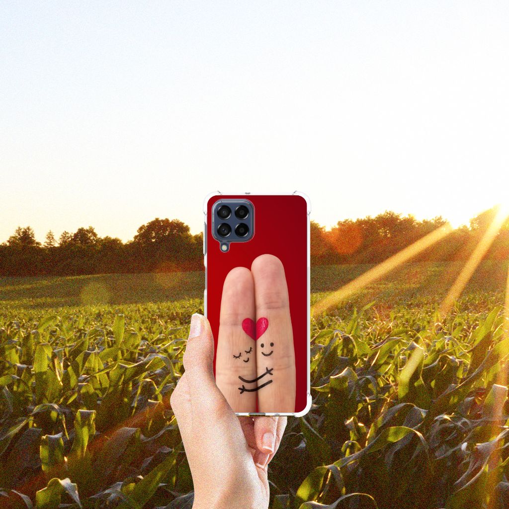 Samsung Galaxy M53 Anti Shock Bumper Case Liefde - Origineel Romantisch Cadeau B2C Telecom