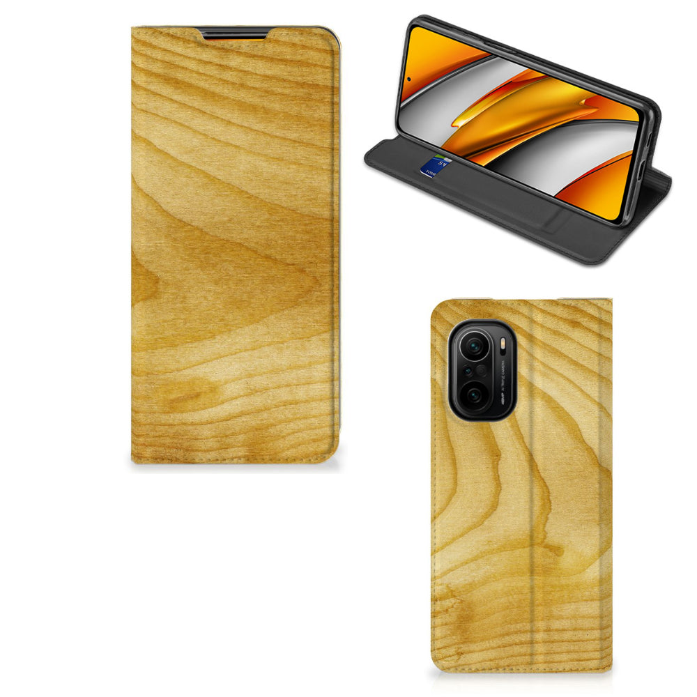 Xiaomi Mi 11i | Poco F3 Book Wallet Case Licht Hout