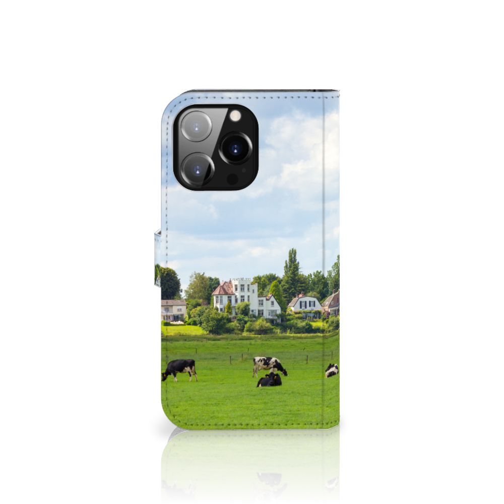 iPhone 14 Pro Max Telefoonhoesje met Pasjes Koeien