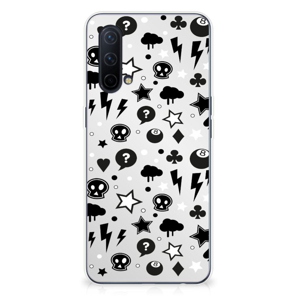 Silicone Back Case OnePlus Nord CE 5G Silver Punk B2C Telecom