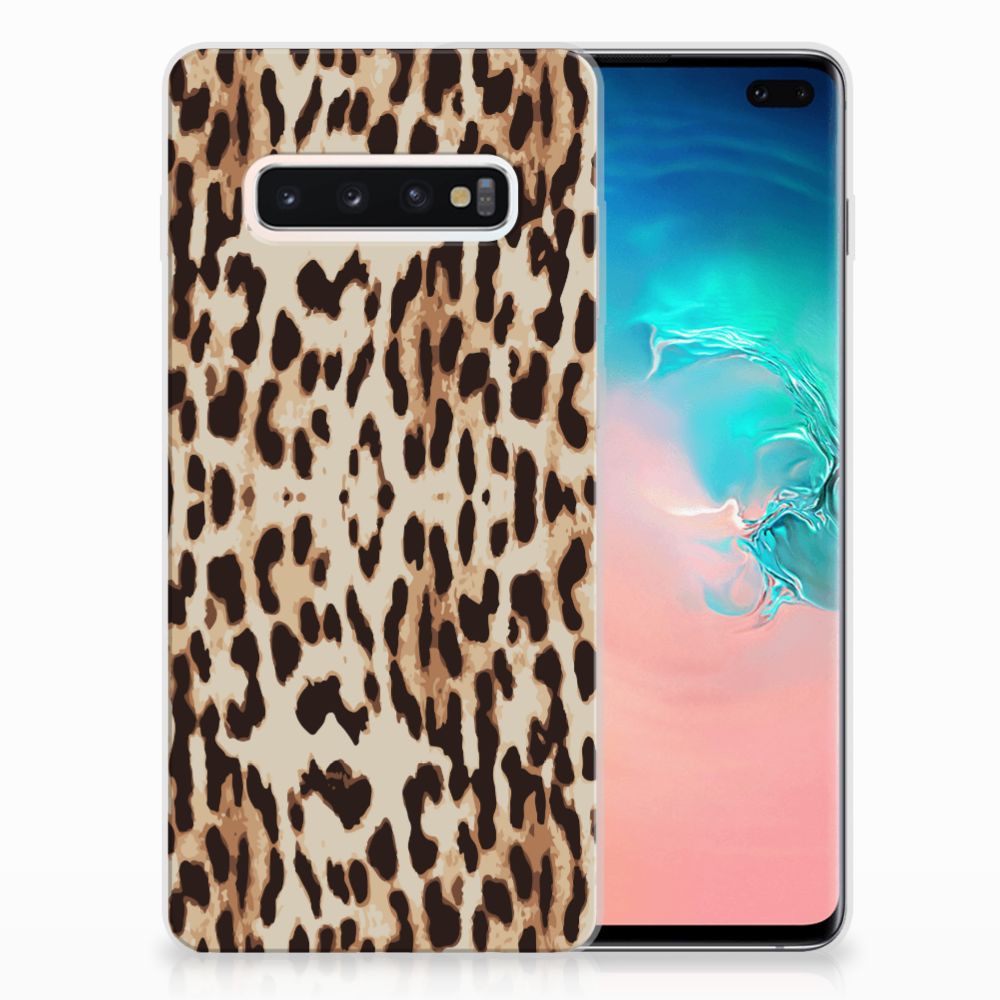 Samsung Galaxy S10 Plus TPU Hoesje Leopard