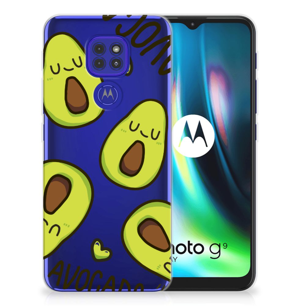 Motorola Moto G9 Play | E7 Plus Telefoonhoesje met Naam Avocado Singing B2C Telecom