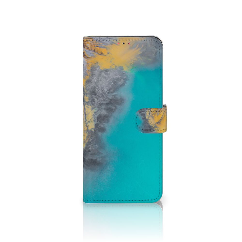 Samsung Galaxy A13 (4G) Bookcase Marble Blue Gold