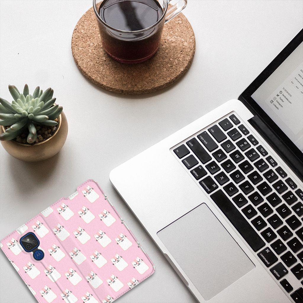 Motorola Moto G9 Play Hoesje maken Sleeping Cats - B2C Telecom