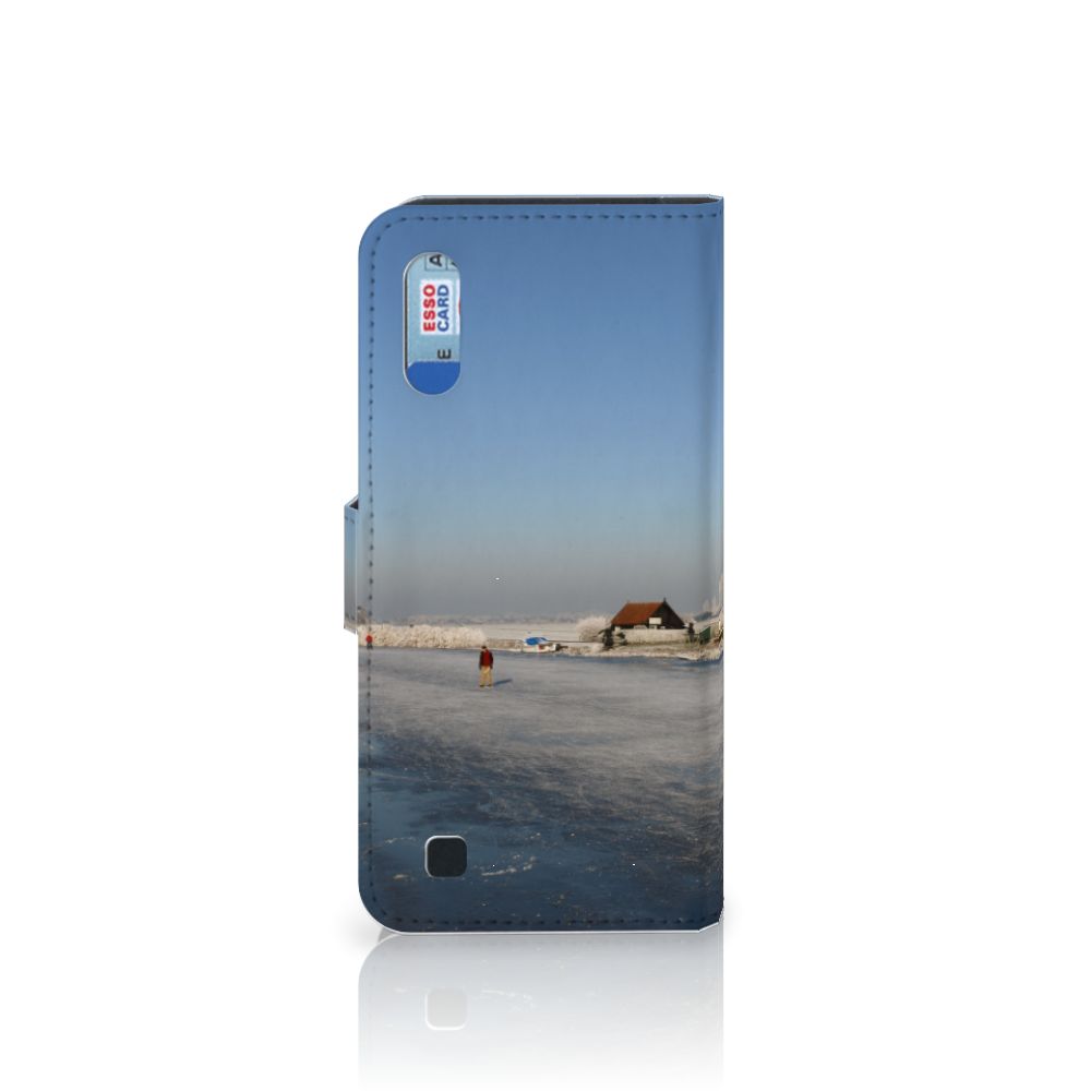 Samsung Galaxy M10 Flip Cover Schaatsers