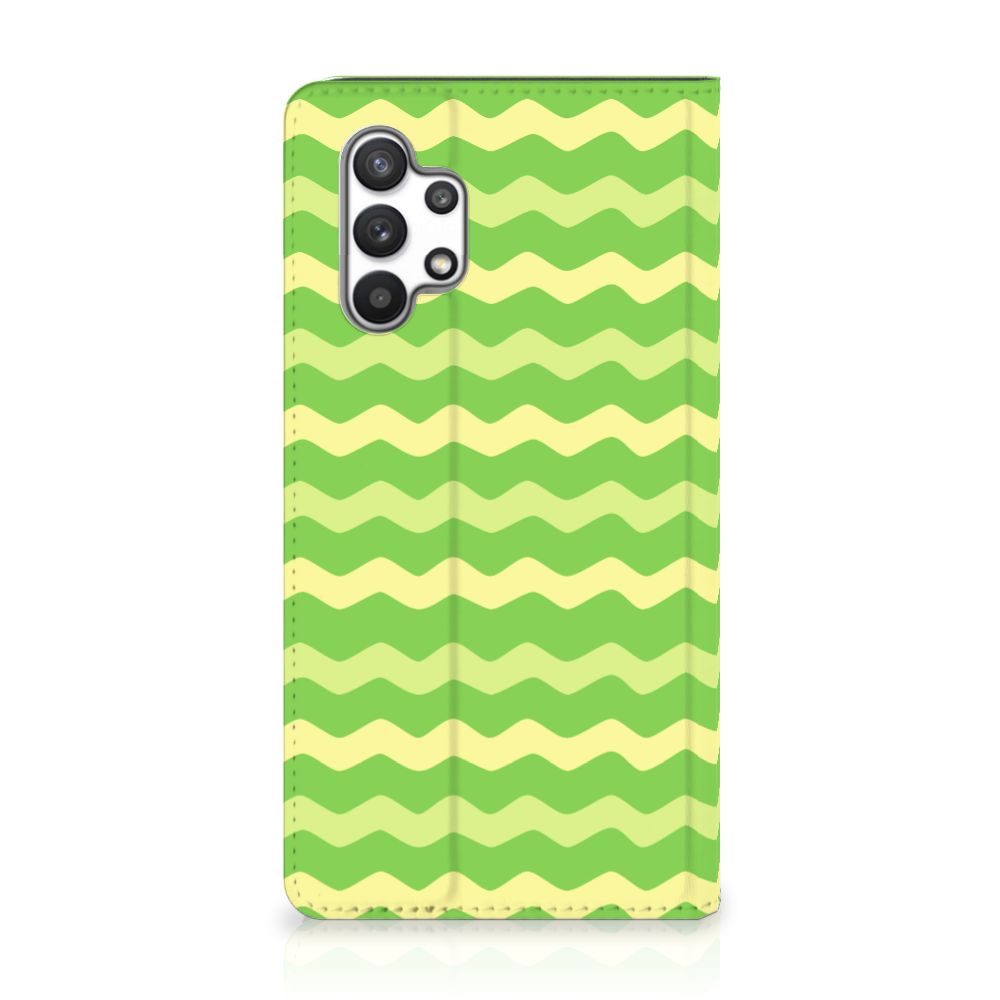 Samsung Galaxy A32 4G | A32 5G Enterprise Editie Hoesje met Magneet Waves Green - B2C Telecom