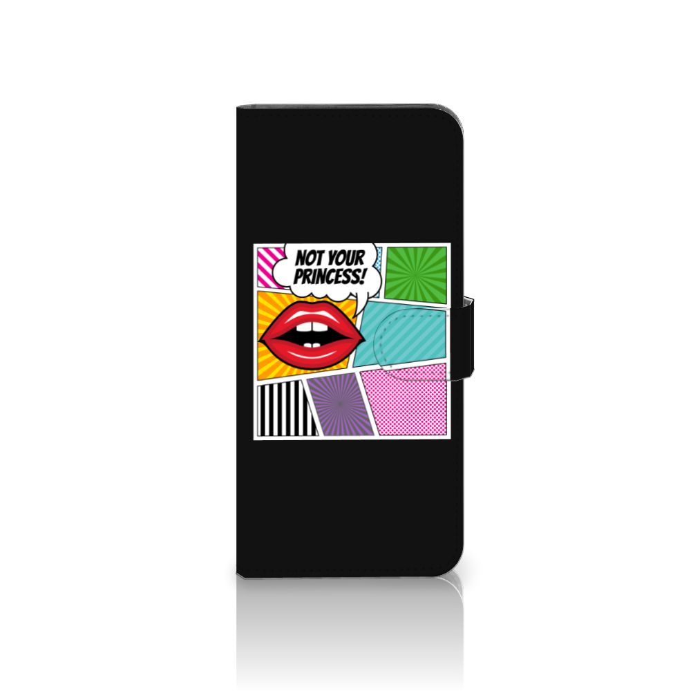 Motorola Edge 20 Lite Wallet Case met Pasjes Popart Princess