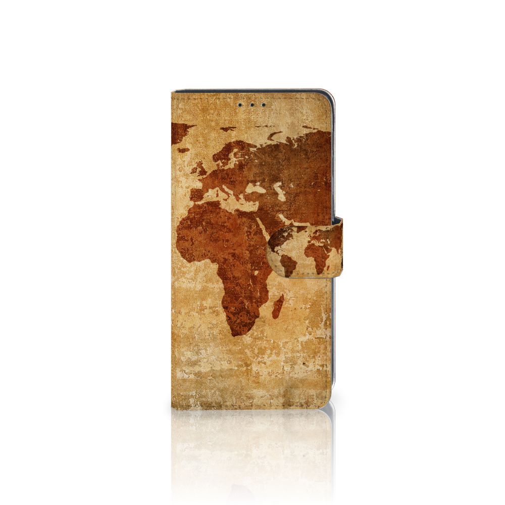 Xiaomi Mi Note 10 Lite Flip Cover Wereldkaart