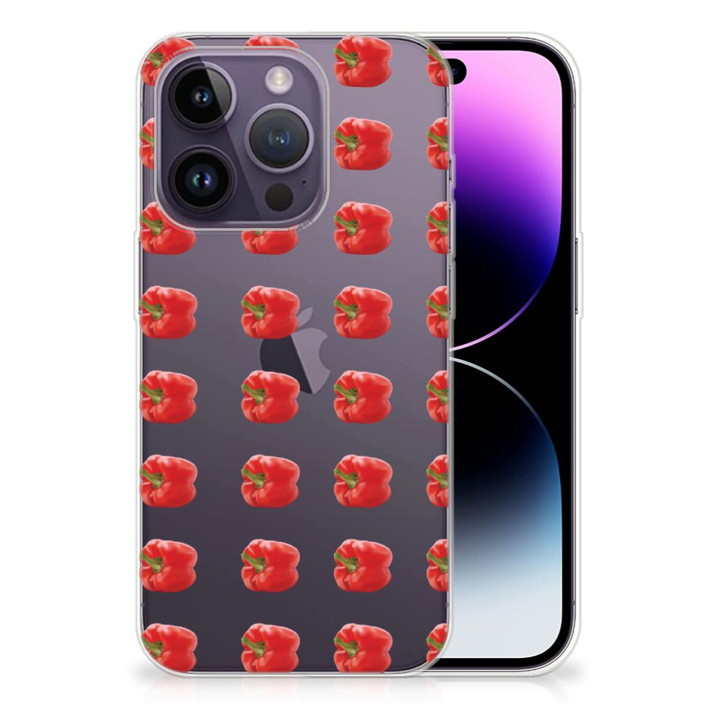 Apple iPhone 14 Pro Siliconen Case Paprika Red B2C Telecom