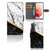 Samsung Galaxy S21 Bookcase Marmer Wit Zwart - Origineel Cadeau Man